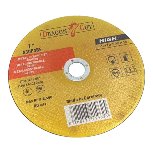 [F0100000062] DISCO DE CORTE ULTRAFINO 7"