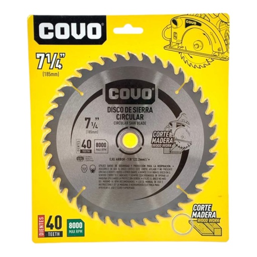 [F0100000339] DISCO DE SIERRA 7-1/4" x 40T