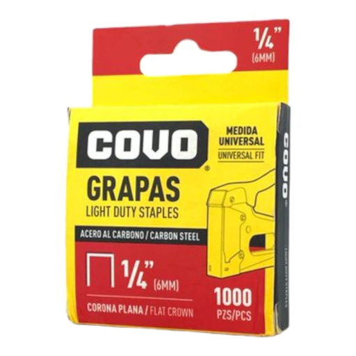 [F0100000142] GRAPA PLANA 1/4" X 1000Pzs