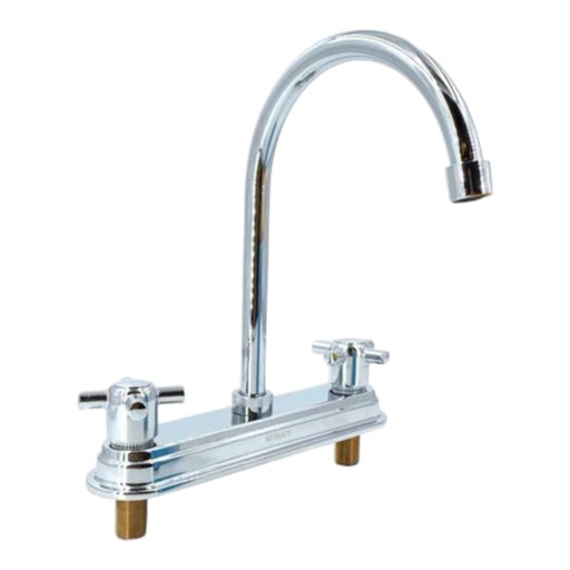[A0300000204] GRIFO FREGADERO CUELLO CISNE M/CRUZ (PESO 760g) IMP