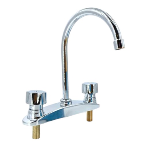 [A0300000167] GRIFO FREGADERO METALICO CUELLO CISNE M/POMO (PESO 530g) IMP