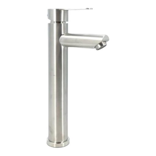 [A0300000196] GRIFO LAVAMANO MONOMANDO ACERO INOX M/PALANCA PLANA ALTURA 30cm (INCLUYE 2 CANILLAS 3/8" x 60cm) IMP