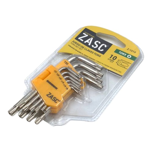 [F0100000331] JUEGO DE LLAVES TORX x 10Pzs (T10-T50)