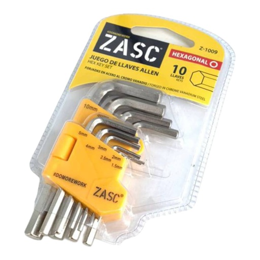 [F0300000200] JUEGO DE LLAVES ALLEN x 10Pzs (1.5-10mm)