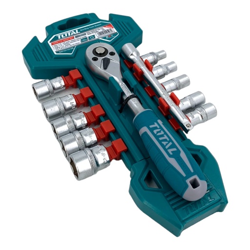 [F0100000405] JUEGO DE RATCHET 1/4" 12Pzs