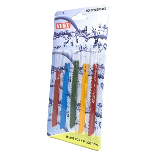 [F0100000232] JUEGO HOJA CALADORA 5Pzs