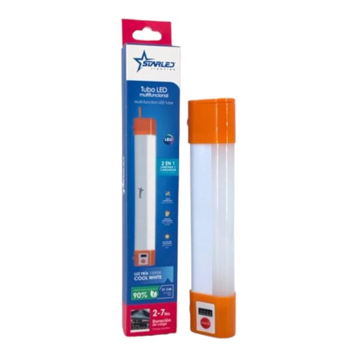[J0400000062] LAMPARA RECARGABLE 21cm (2-7Hrs DURACION)