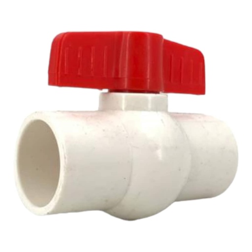 [A0300000020] LLAVE DE BOLA PVC 1" LISO