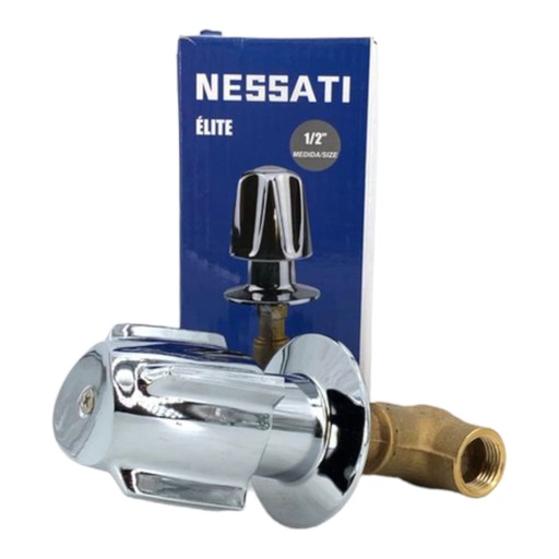 [A0300000171] LLAVE DE DUCHA 1/2" METALICA M/POMO BAJO IMP
