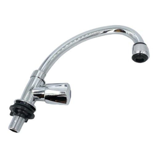 [A0500000026] LLAVE FREGADERO PVC CUELLO ALTO M/POMO