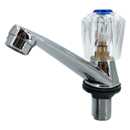 [A0300000210] LLAVE LAVAMANO METALICO M/POMO PLASTICO IMP