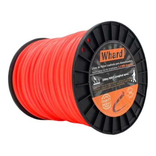 [E0300000120] NYLON PARA DESMALEZAR 3,3mm x 200Mts IMP