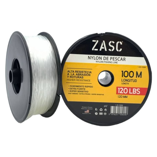 [E0300000089] NYLON TRANSPARENTE 1.20mm x 100Mts