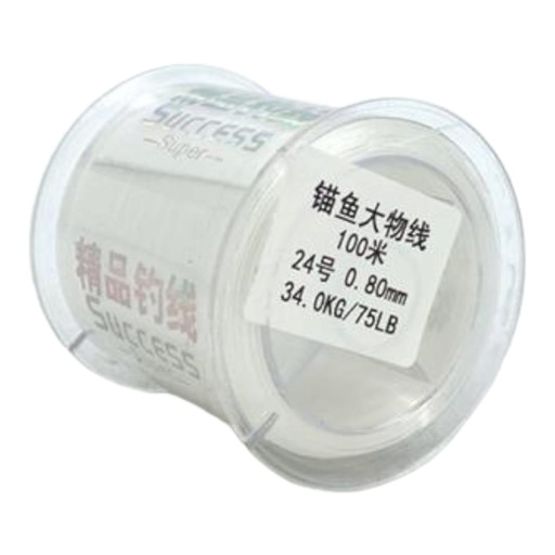 [E0300000013] NYLON TRANSPARENTE REFORZADO 1,00mm x 100Mts