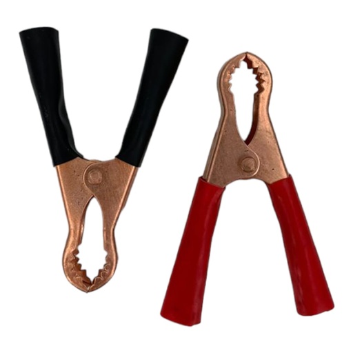 [J0800000032] PINZA CAIMAN 3" x PAR (ROJO-NEGRO)