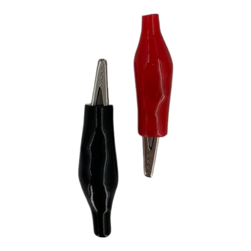 [J0800000033] PINZA CAIMAN GRANDE 34mm x PAR (ROJO-NEGRO)