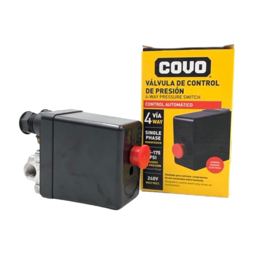 [F0100000401] PRESOSTATO PARA COMPRESOR AIRE 45-175PSI