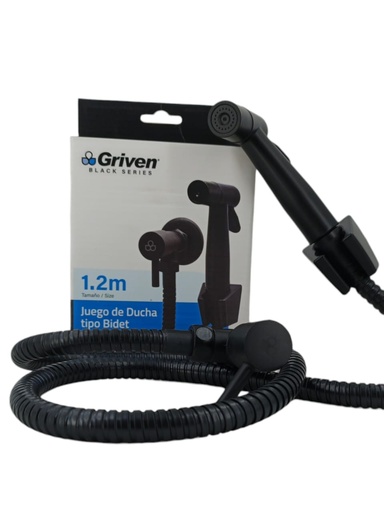 [A0300000379] DUCHA TELEFONO NEGRA 1.2Mts