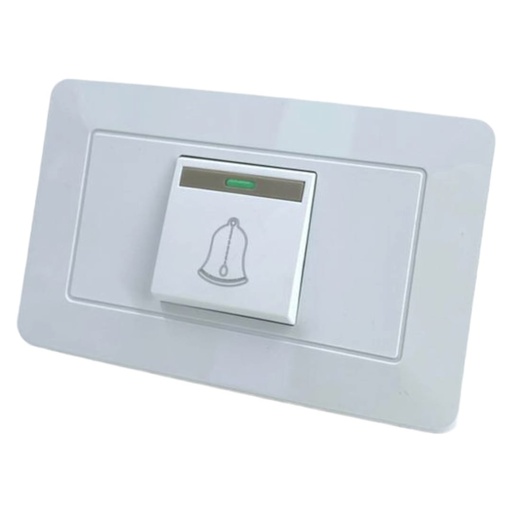 [J0600000107] PULSADOR BLANCO P/TIMBRE