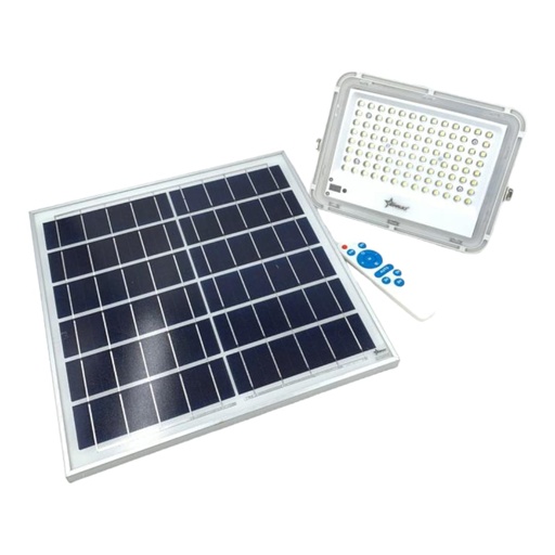 [J0400000063] REFLECTOR LED + PANEL SOLAR C/CONTROL REMOTO 100W
