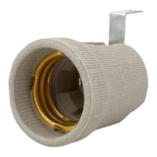 [J0400000065] SOCATE PORCELANA GRIS C/PATA E27