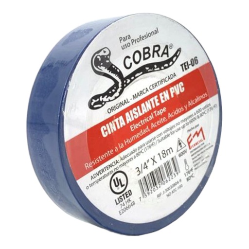 [L0100000071] TEIPE AZUL 3/4" x 18Mts