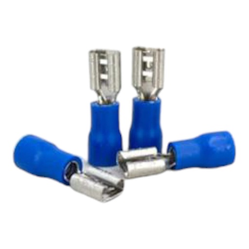 [J0600000070] TERMINAL HEMBRA 2mm AZUL x 100und