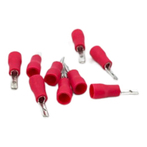 [J0600000068] TERMINAL MACHO 1.25mm ROJO x 100und