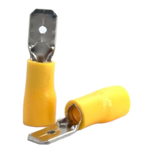 [J0600000066] TERMINAL MACHO 5.5mm AMARILLO x 100und