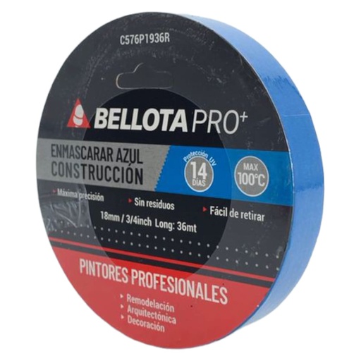 [L0100000100] TIRRO AZUL 18mm x 36Mts