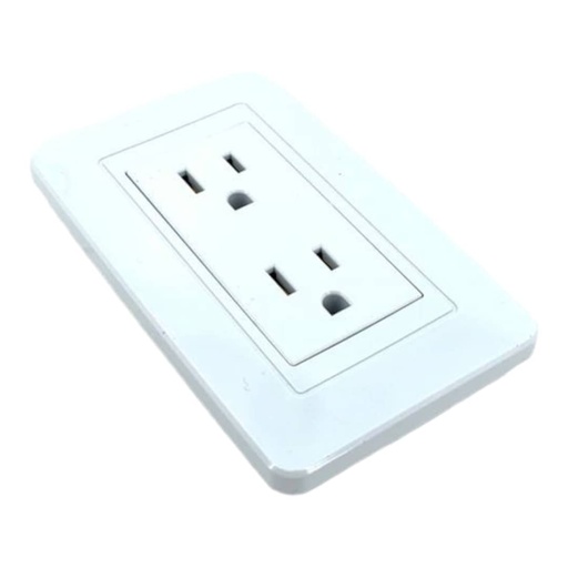 [J0600000109] TOMA CORRIENTE DOBLE BLANCO