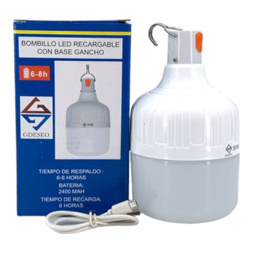 [J0500000215] BOMBILLO RECARGABLE 30W