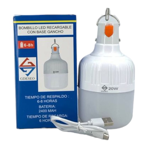 [J0500000216] BOMBILLO RECARGABLE 20W