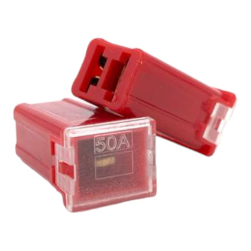 [J0500000227] FUSIBLE TIPO JAPONES PEQUEÑO 50AMP ROJO IMP