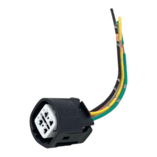 [J0500000244] CONECTOR NEGRO 4 PINES 4 CABLES PARA GENERADOR DE CARRO (Toyota) IMP