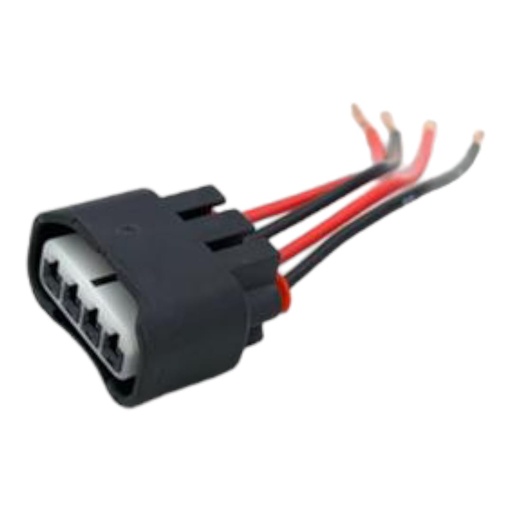 [J0500000246] CONECTOR 4 PINES 4 CABLES ROJOS PARA BOBINA DE ENCENDIDO (Toyota) IMP