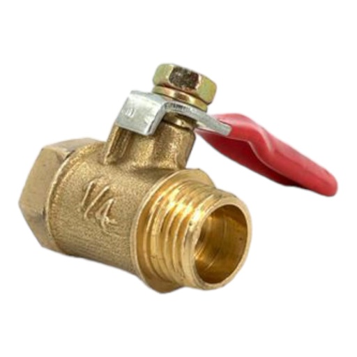 [B0400000020] LLAVE DE BOLA BRONCE 1/4" M/H