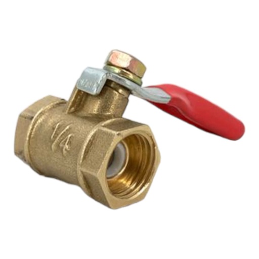 [B0400000021] LLAVE DE BOLA BRONCE 1/4" H/H