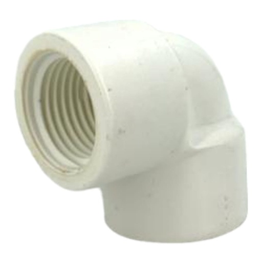 [A0300000504] CODO PVC 1/2" X 90 C/ROSCA