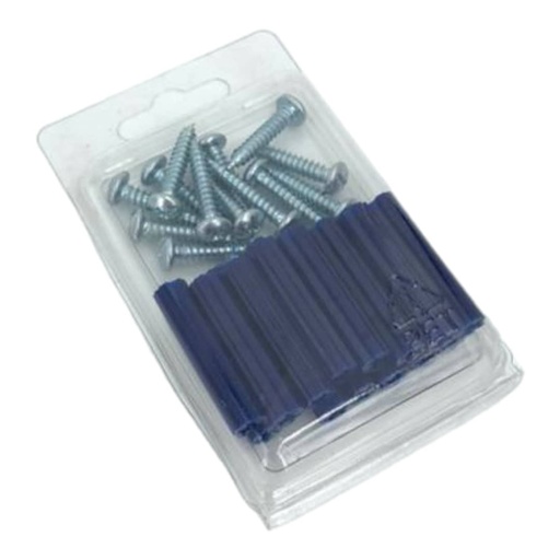 [E0600000156] RAMPLUG AZUL C/TORNILLOS 5/16" x 30Pzs