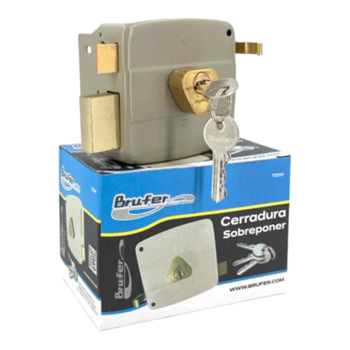 [E0500000054] CERRADURA CILINDRO FIJO GRIS DERECHA