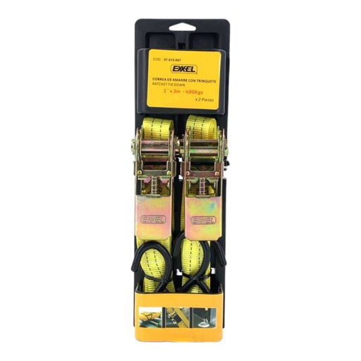 [F0300000261] CINTA DE AMARRE 2Pza 1" x 3M 400Kg