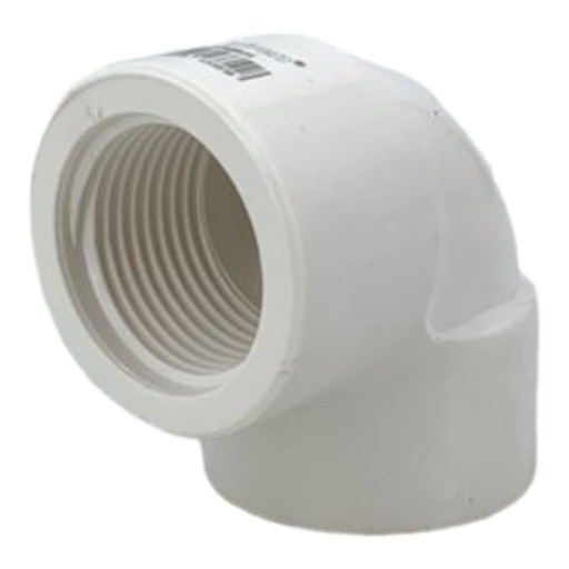 [A0300000528] CODO PVC ROSCADO 3/4" X 90