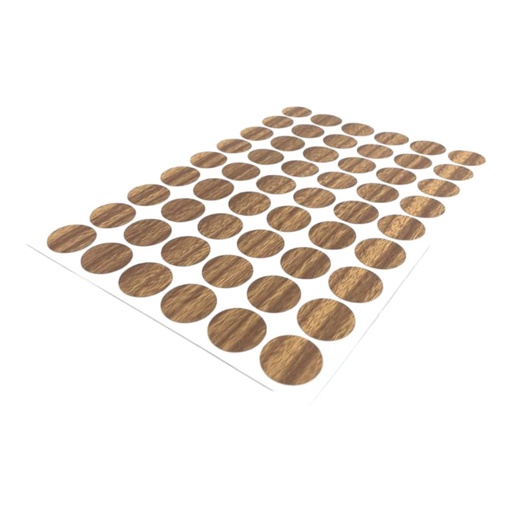 [E0800000082] ETIQUETA TAPA TORNILLOS PARA FORMICA #10 54 STICKES x HOJA IMP