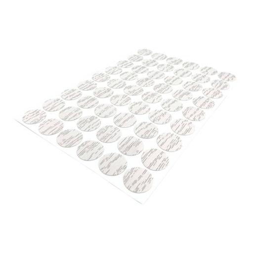 [E0800000086] ETIQUETA TAPA TORNILLOS PARA FORMICA #15 54 STICKES x HOJA IMP
