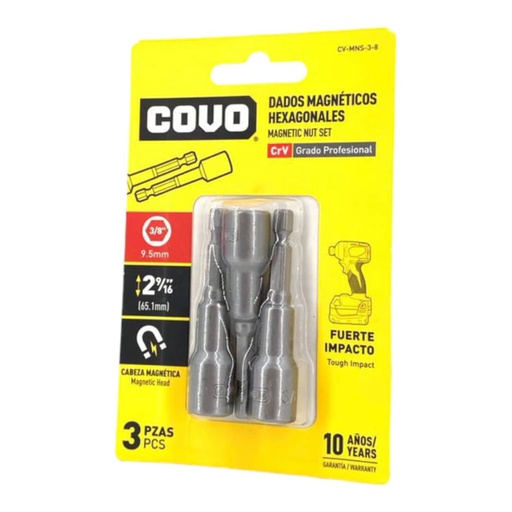 [F0100000491] JUEGO DADO PARA TORNILLO AUTOTALADRANTE x 3/8"