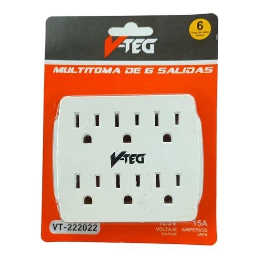 [J0600000137] ENCHUFE MULTIFUNCIONAL 6 TOMAS EN UNO