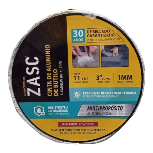 [L0100000147] CINTA DE BUTILO 3" x 10Mts