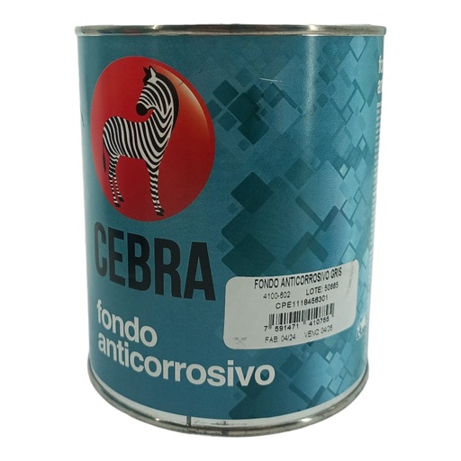 [L0900000019] FONDO ANTICORROSIVO GRIS 946cc
