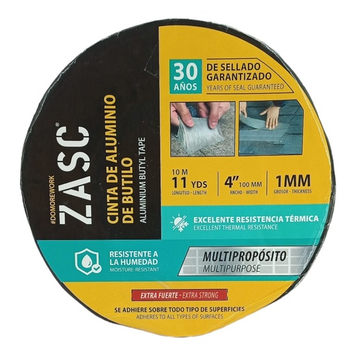 [L0100000162] CINTA DE BUTILO 4" x 10Mts